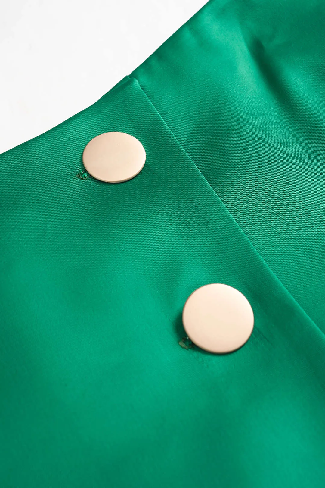 Satin Metallic Button Shorts sold by Micas product image thumbnail 4