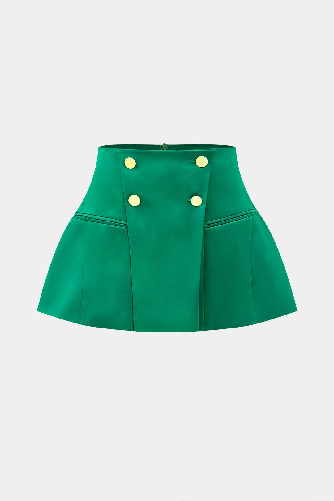 Satin Metallic Button Shorts sold by Micas product image thumbnail 2