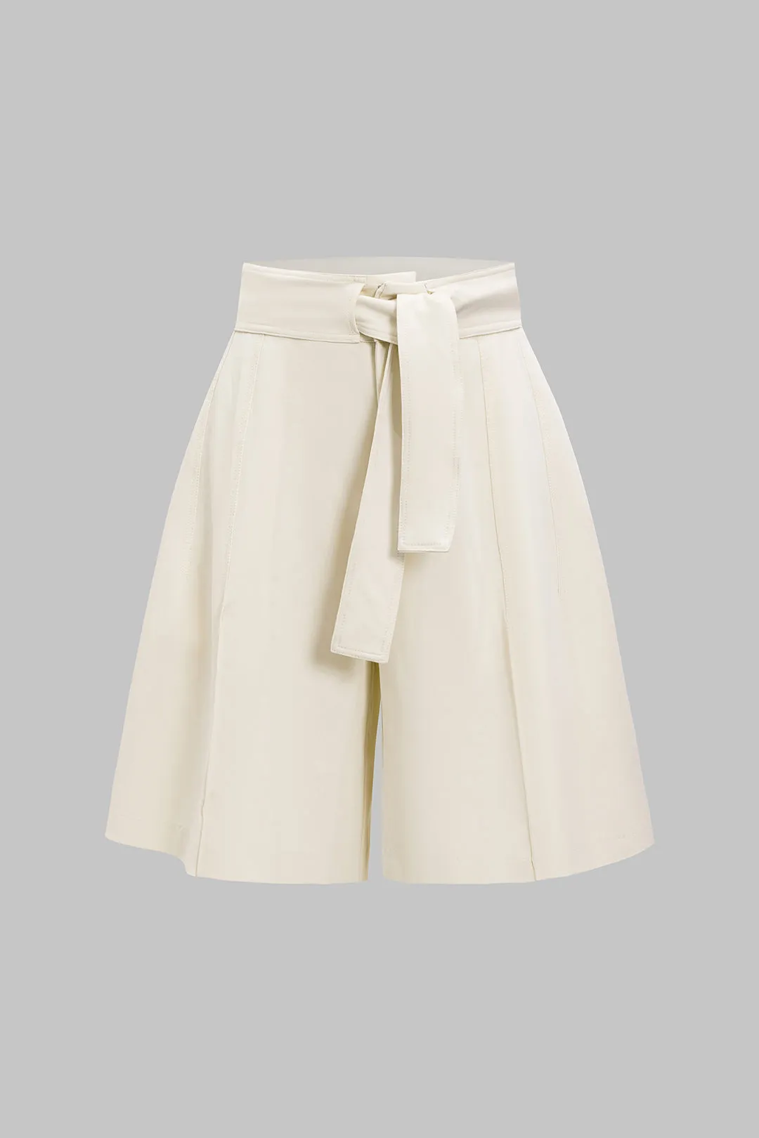 Bindet ruched shorts sold by Micas