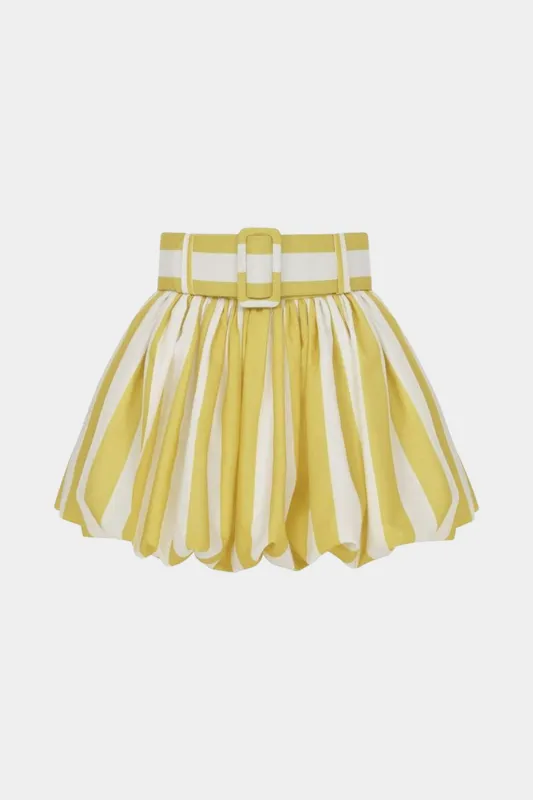 Kontrast Stripe Print Ruched Shorts sold by Micas