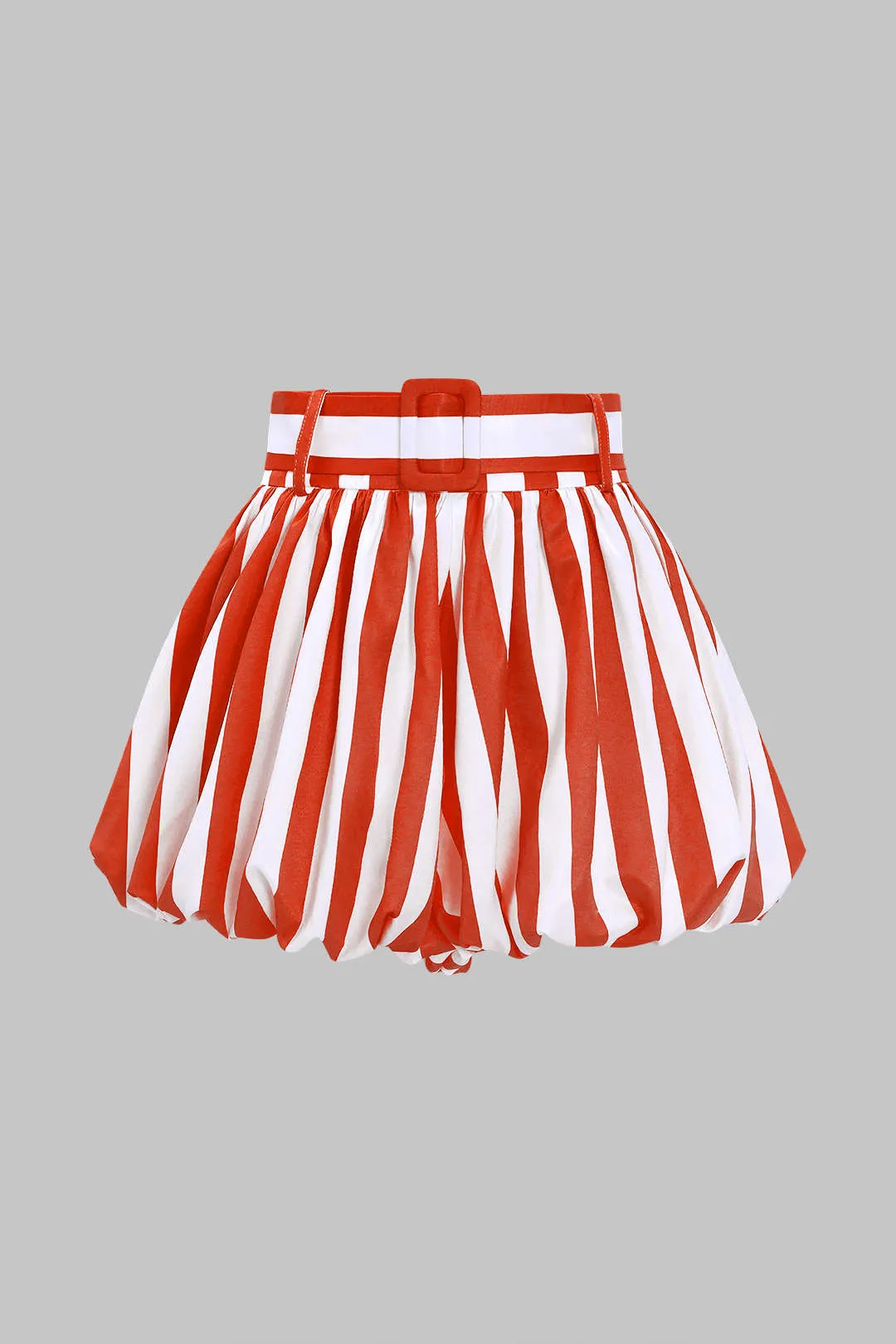 Kontrast Stripe Print Ruched Shorts sold by Micas product image thumbnail 5