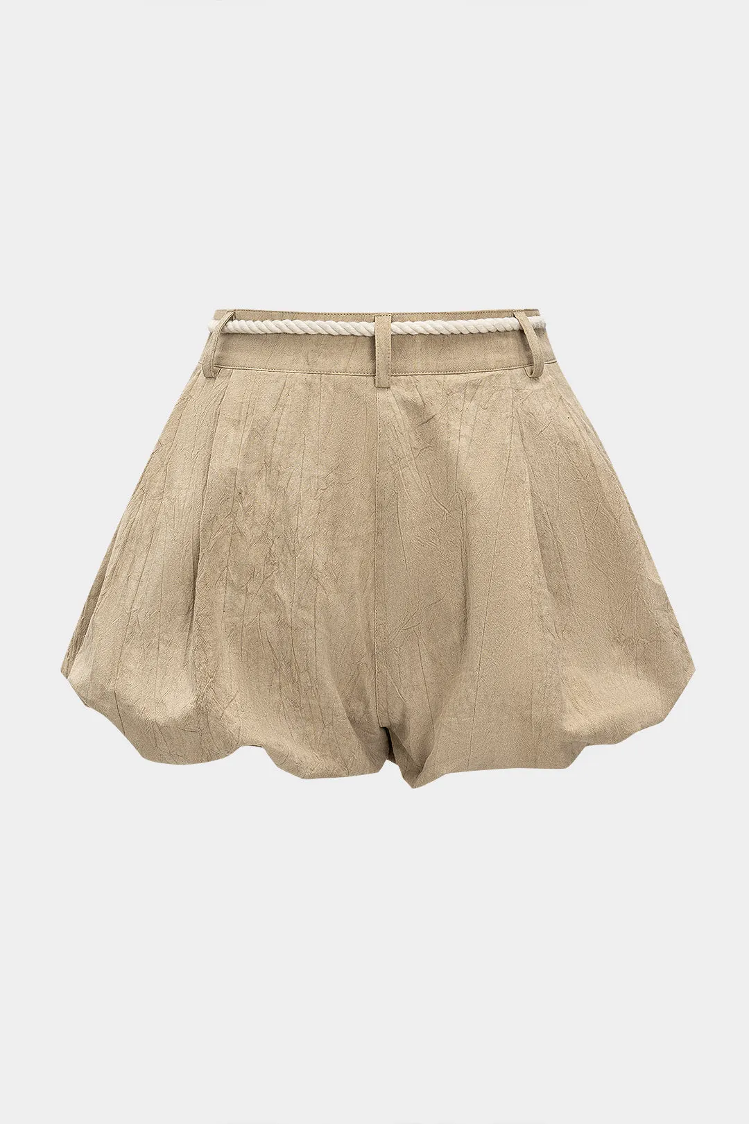 Solid bæltet ruched shorts sold by Micas product image thumbnail 2