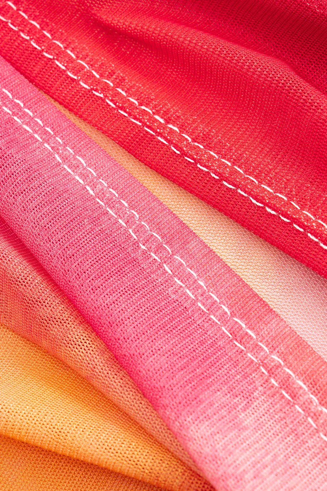 Mesh Tie Dye Print Ruched Slit nederdel sold by Micas product image thumbnail 3