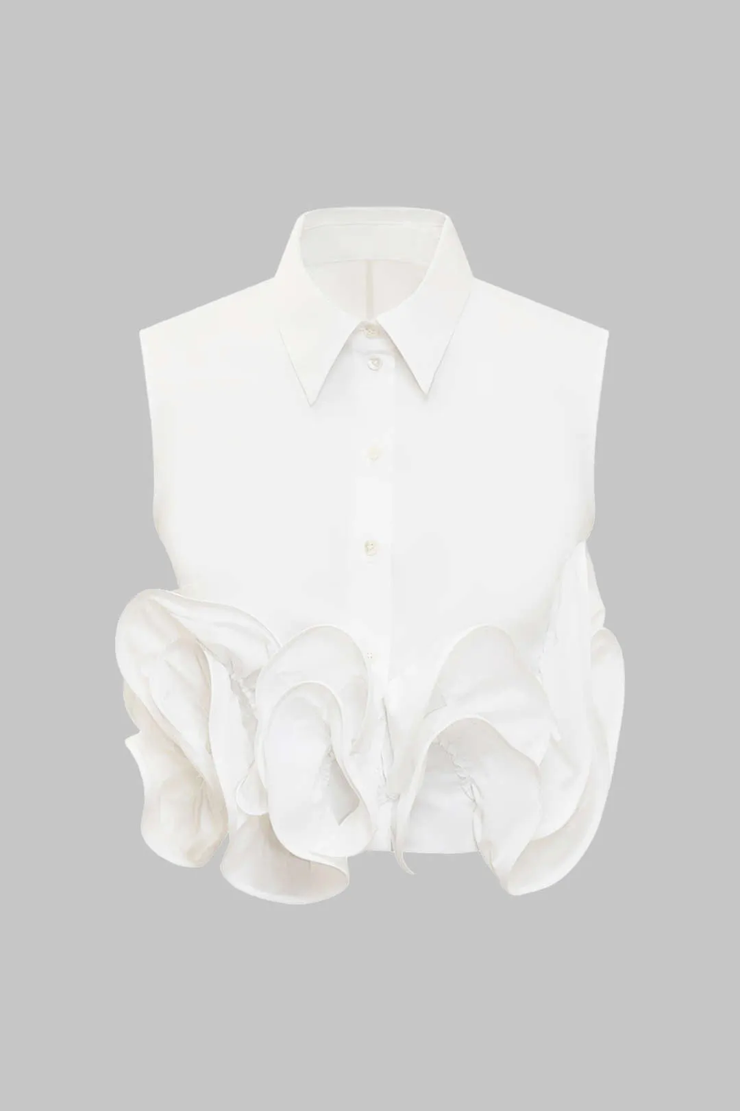 Knap ruffle ruched tank top sold by Micas