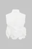 Knap ruffle ruched tank top sold by Micas