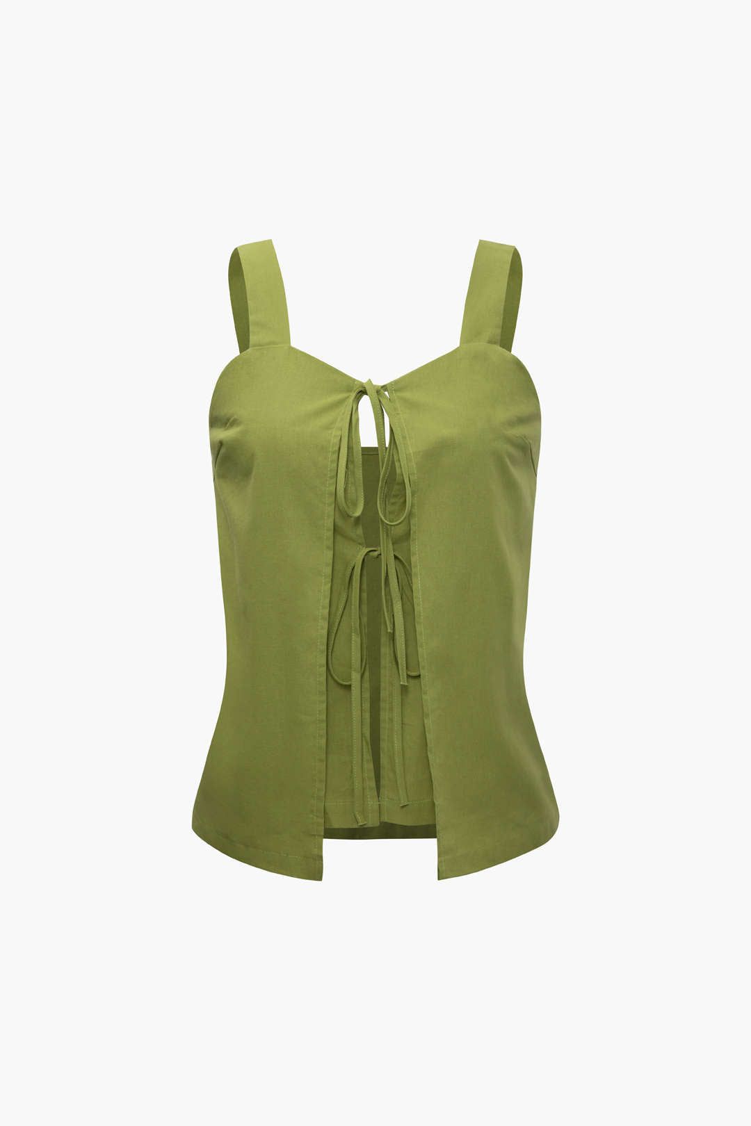 Tie Front Cami Top And Straight Leg Pants sold by Micas product image thumbnail 2