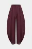 Linen Solid Barrel Trousers sold by Micas