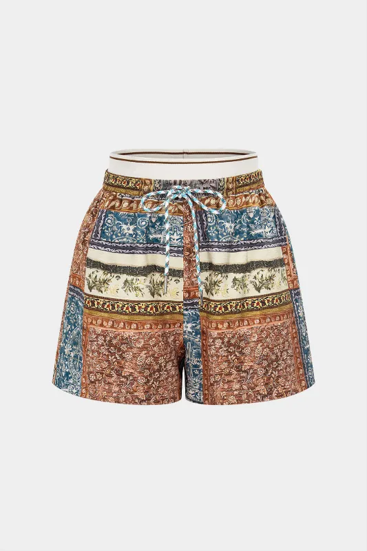 Ethnic Print Shorts sold by Micas