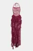 Halter V-Neck Backless Sleeveless Maxi Dress sold by Micas