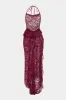 Halter V-Neck Backless Sleeveless Maxi Dress sold by Micas