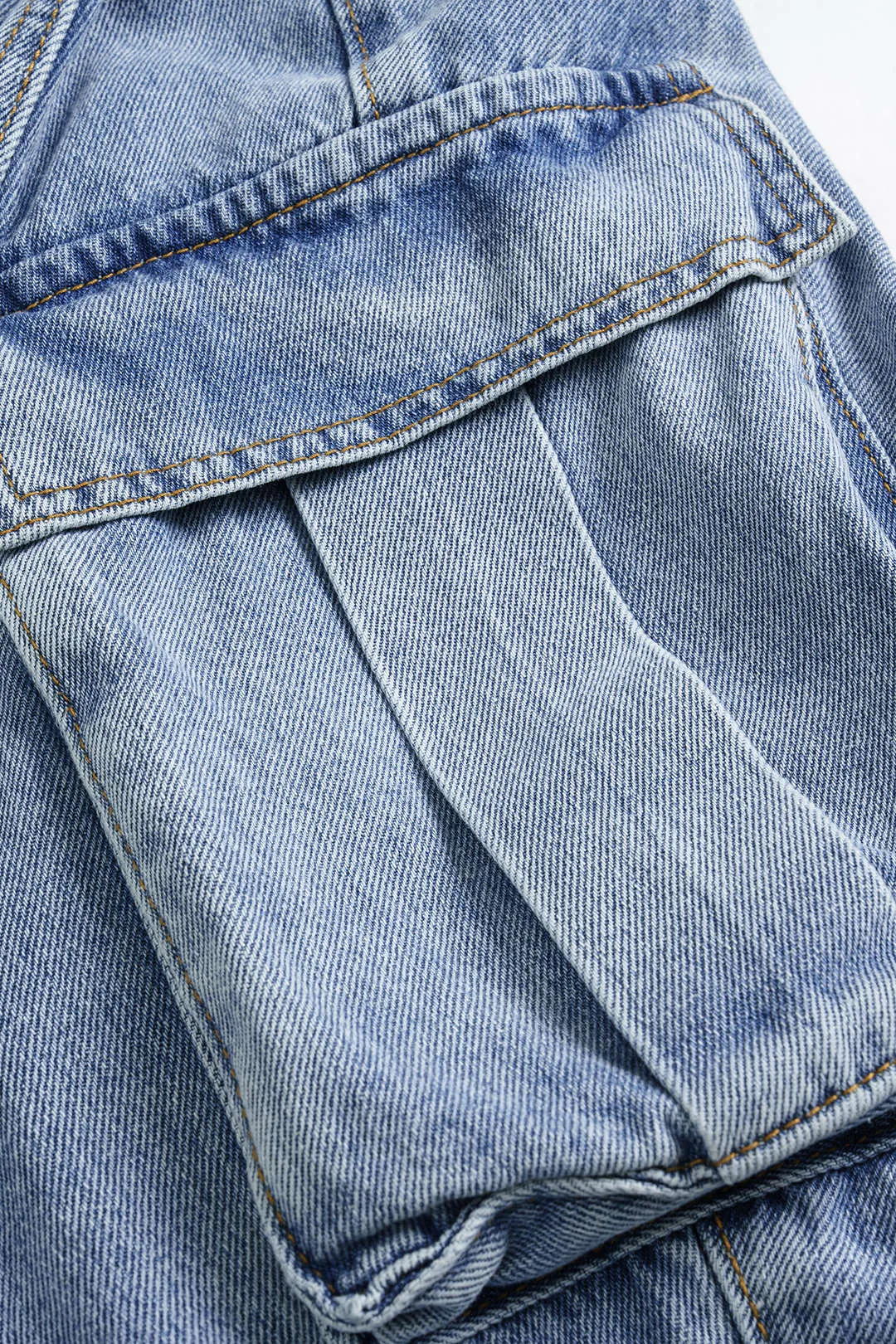 Denim Pocket Wide Leg Barrel Jeans sold by Micas product image thumbnail 3