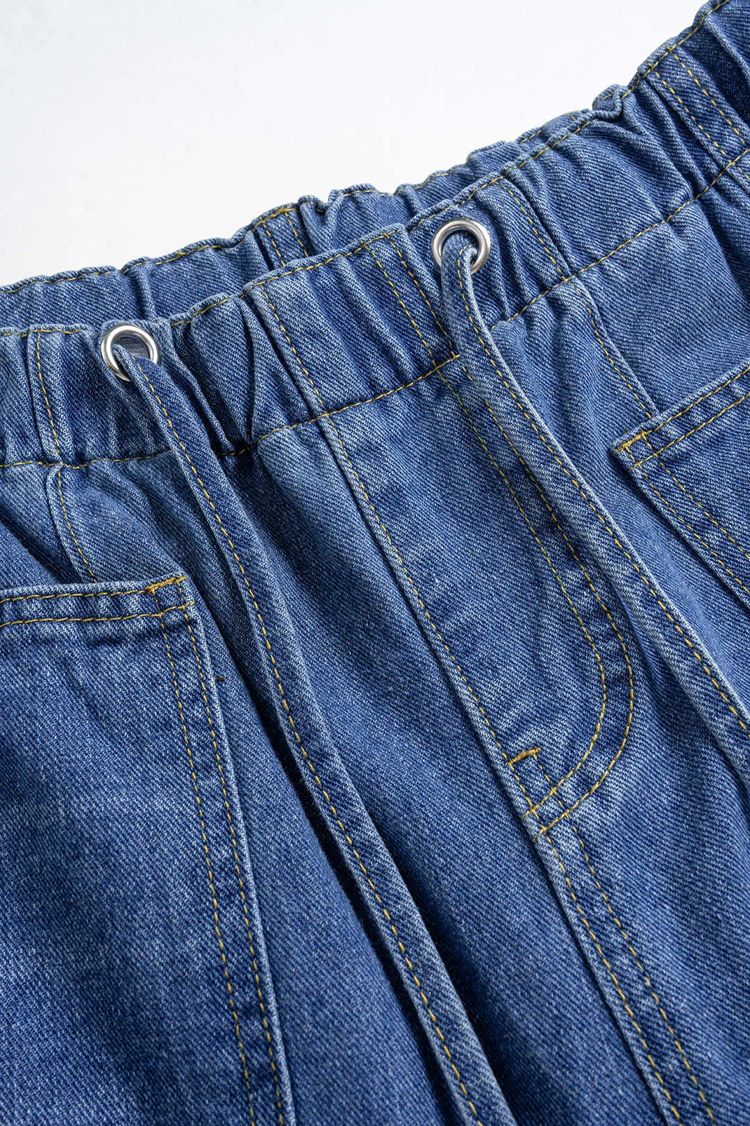 Denim Drawstring Jeans sold by Micas product image thumbnail 3