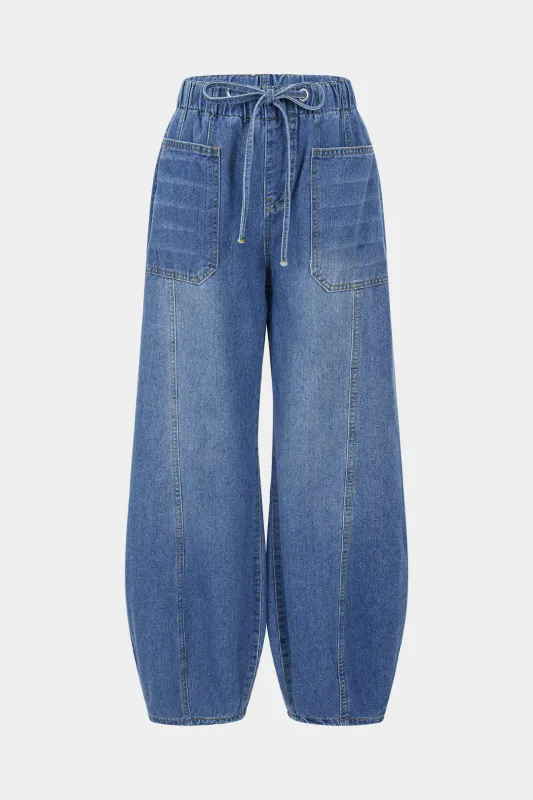 Denim Drawstring Jeans sold by Micas