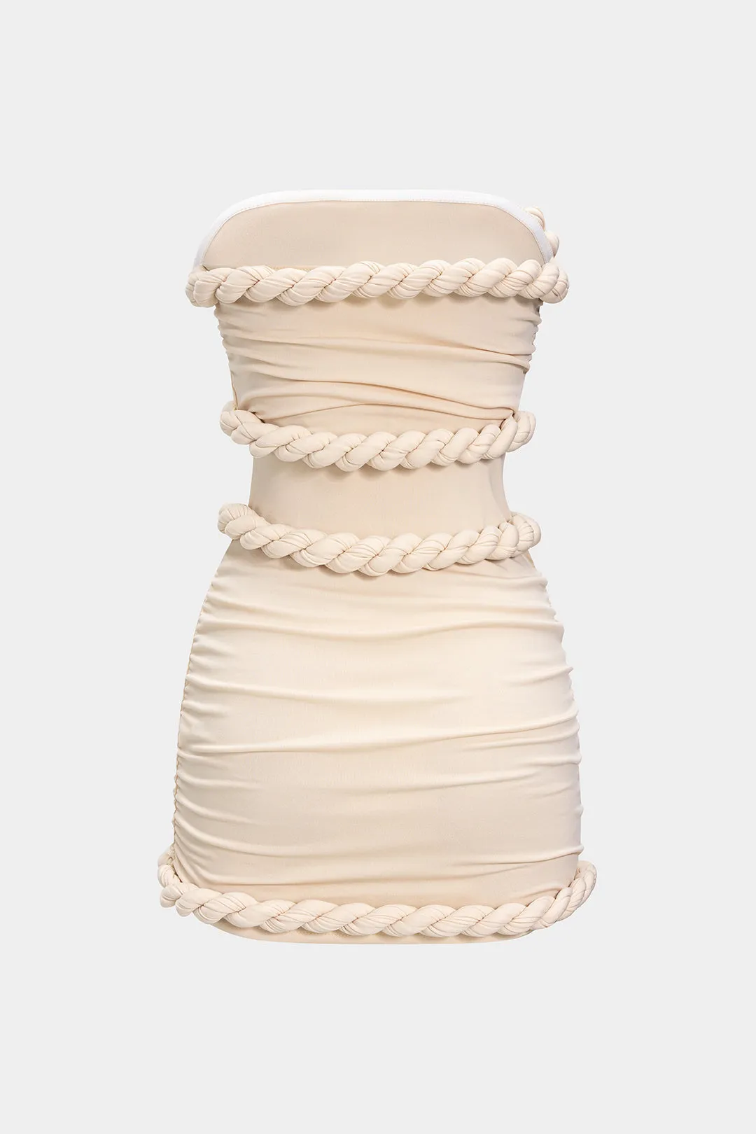 Twist Knot Strapless Sleeveless Mini Dress sold by Micas product image thumbnail 2