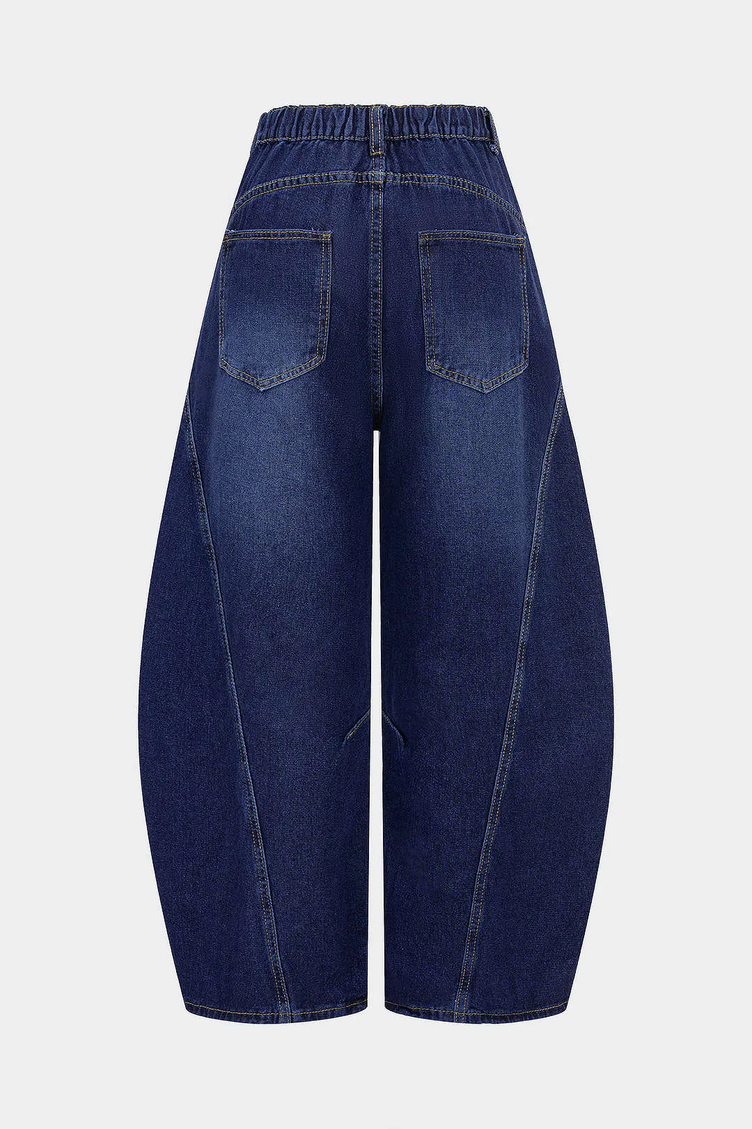 Denim Ripped Barrel Jeans sold by Micas product image thumbnail 2