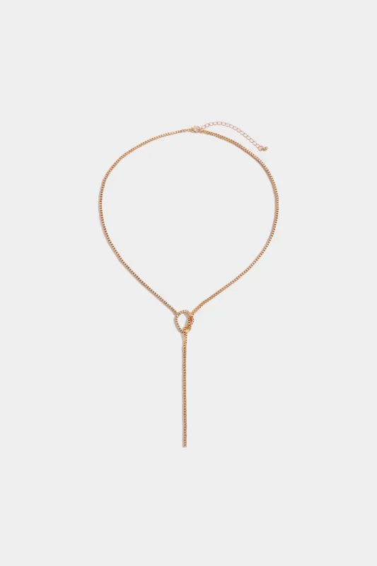 Metal Knot Necklace sold by Micas