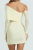 Ruched Off Shoulder Long Sleeve Mini Dress sold by Micas