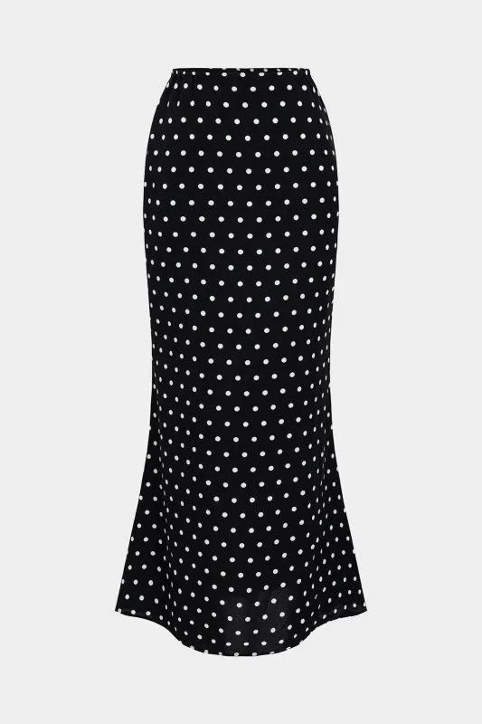 Polka Dots Print Skirt sold by Micas