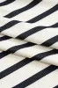 Stripes Print Patchwork Tie-Front T-Shirt And Shorts Set sold by Micas