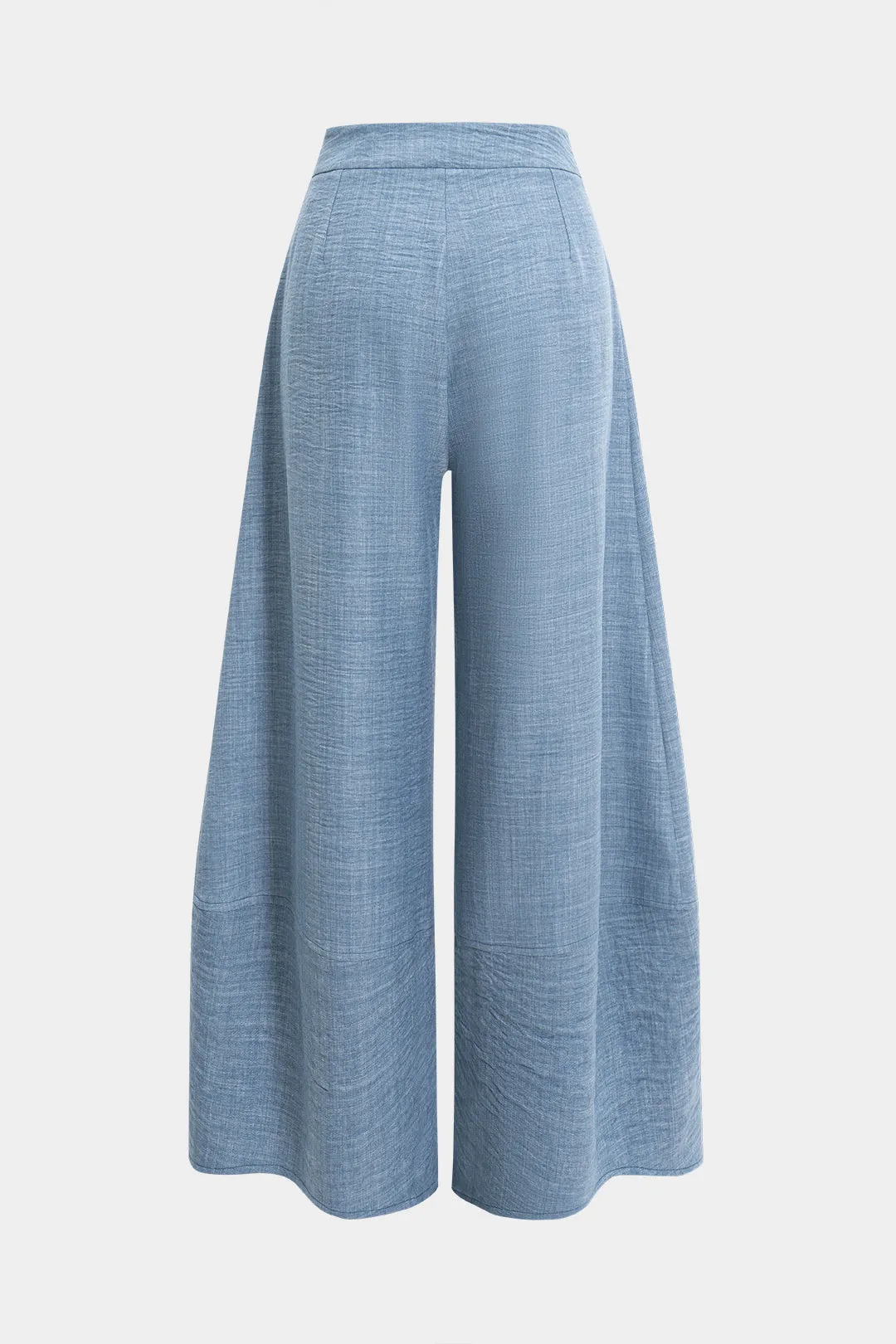 Ruched Zipper Pocket Wide Leg Trousers sold by Micas product image thumbnail 2