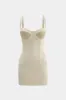 Bustier Patchwork Sleeveless Mini Dress sold by Micas