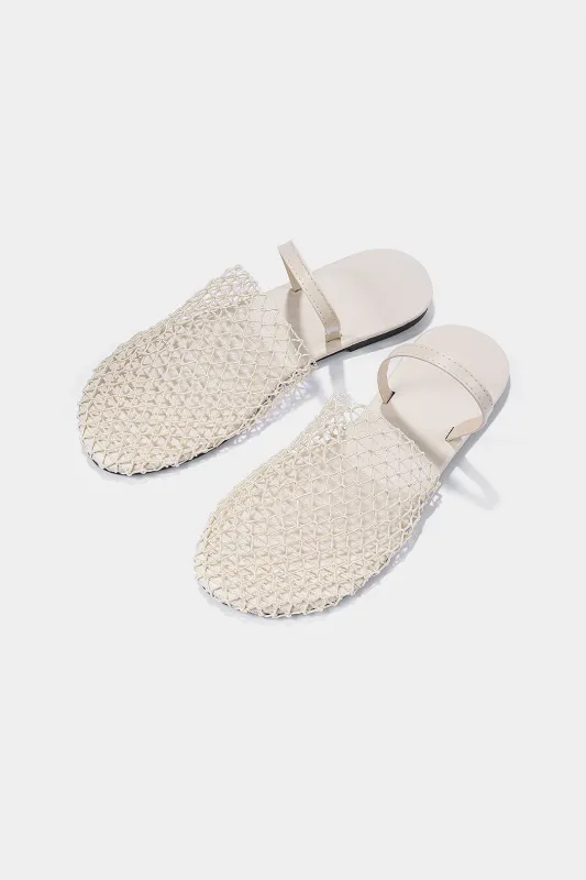 Woven Cut Out Round Flats sold by Micas