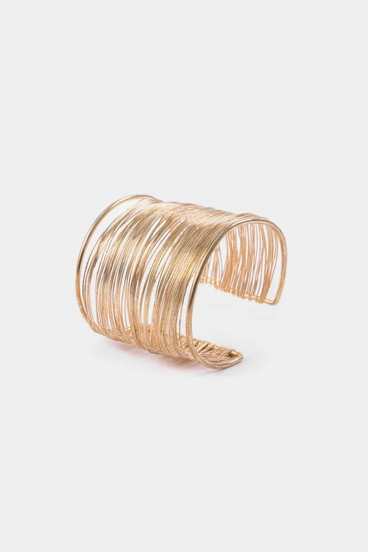 Open Twisted Metal Woven Bracelet sold by Micas
