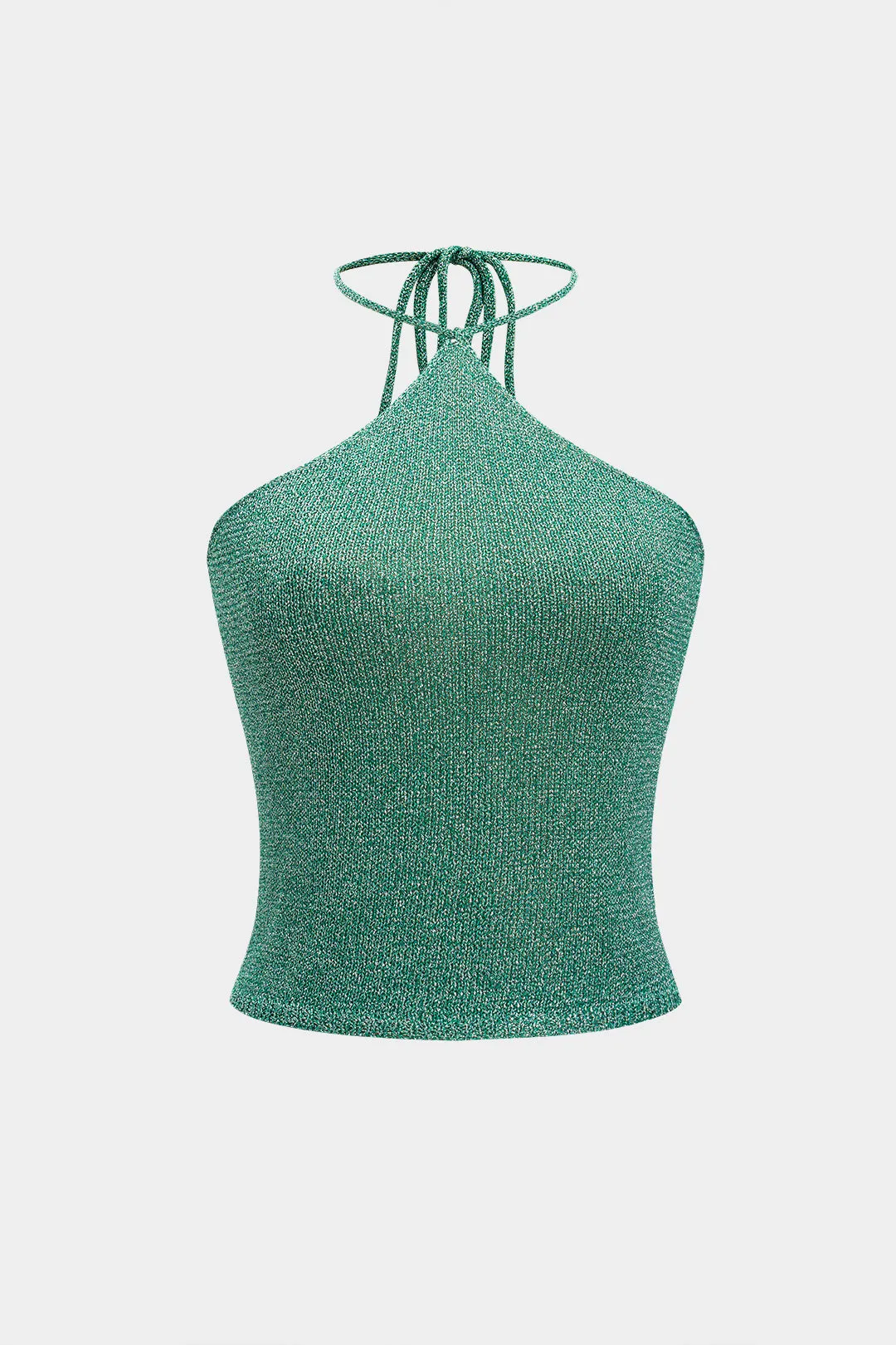 Knit Halter Tie-Back Cami Top sold by Micas