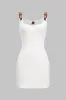 Patchwork Sleeveless Mini Dress sold by Micas