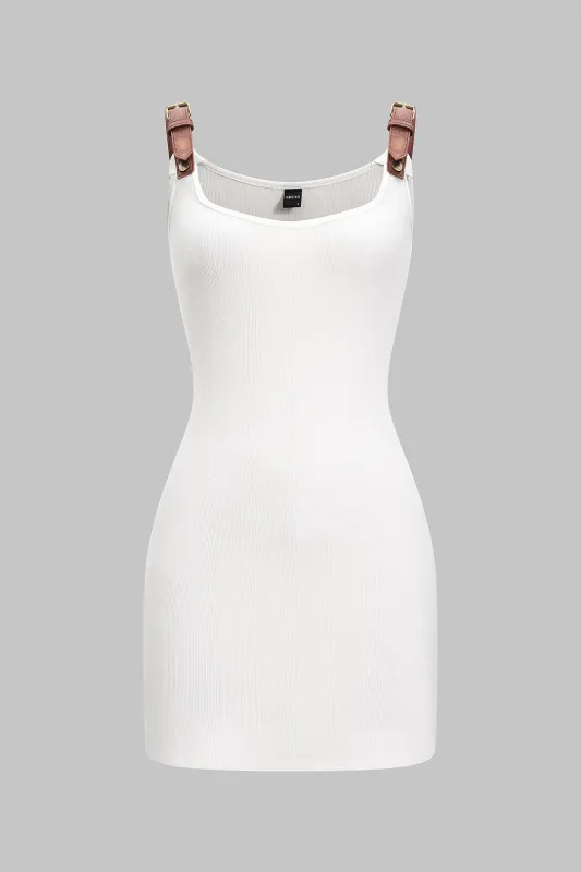 Patchwork Sleeveless Mini Dress sold by Micas