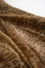 Leopard Print Chiffon One Shoulder Long-Sleeve Maxi Dress sold by Micas