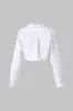 Button Ruched Long-Sleeve Shirt sold by Micas