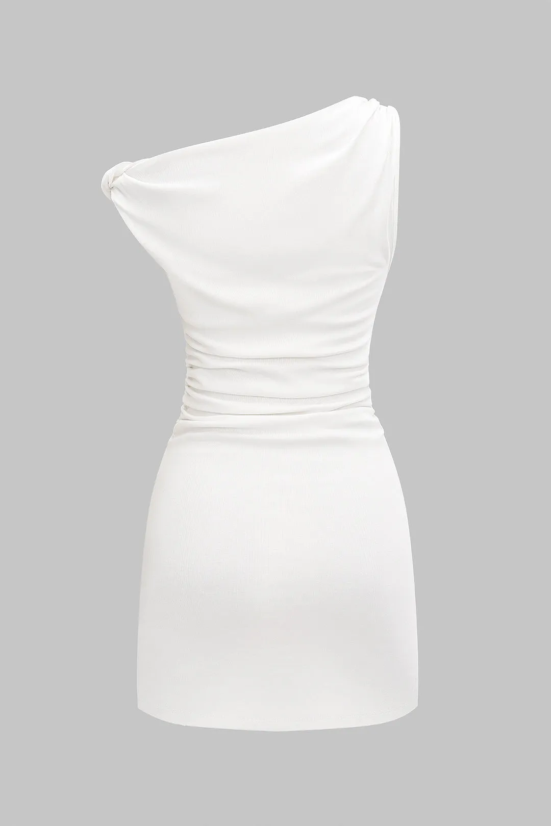 Metallic Decor Twist Knot Off Shoulder Sleeveless Mini Dress sold by Micas product image thumbnail 2