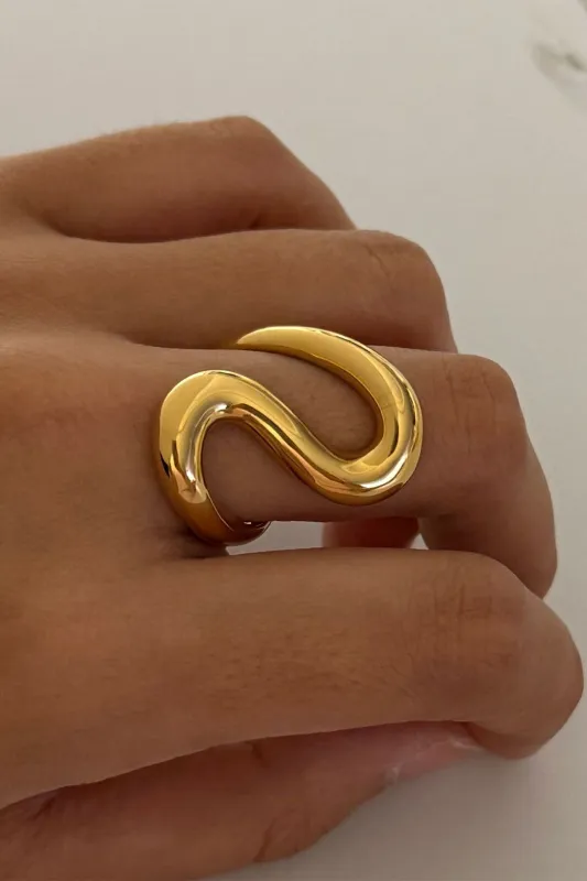 Stainless Steel Geometric Ring sold by Micas