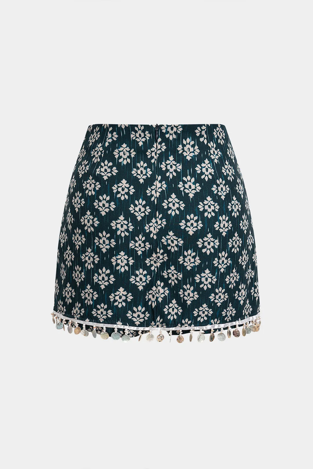 Floral Print Beaded Sequin Skort sold by Micas product image thumbnail 2