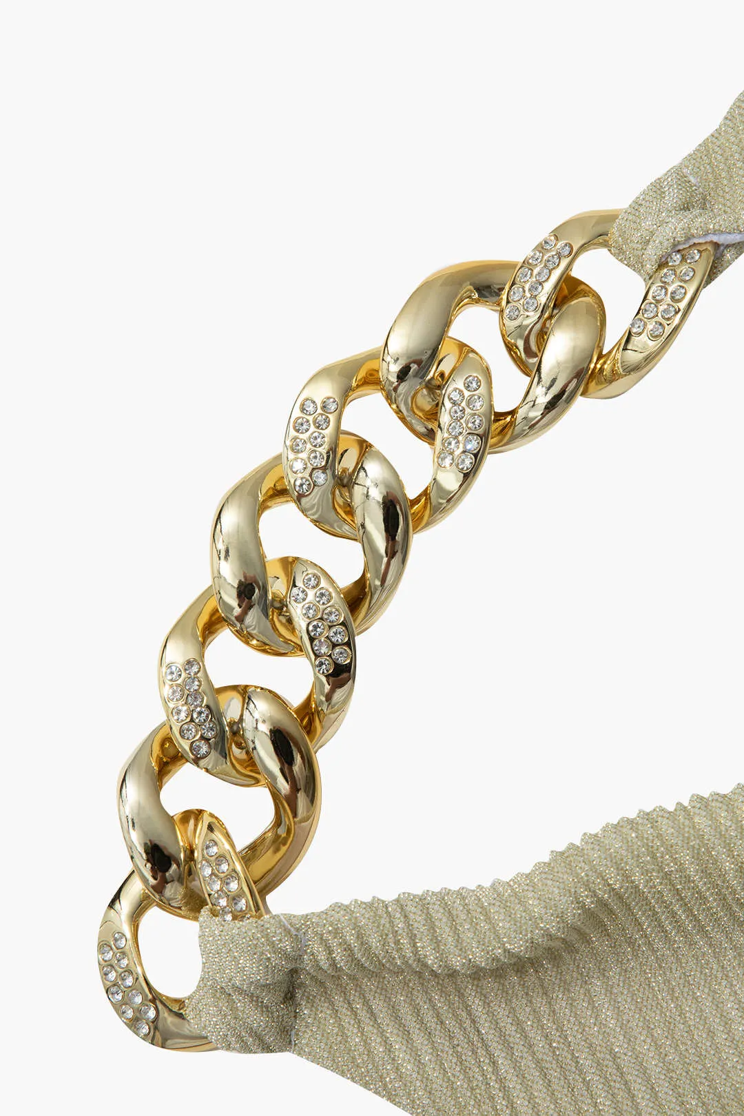 Metallic Chain Tie-Up Bikini Set sold by Micas product image thumbnail 3