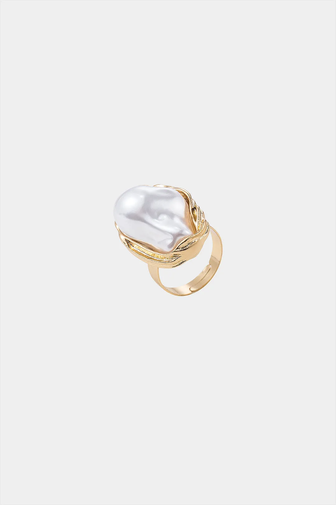 Metal Irregular Pearl Ring And Bracelet Set sold by Micas product image thumbnail 2