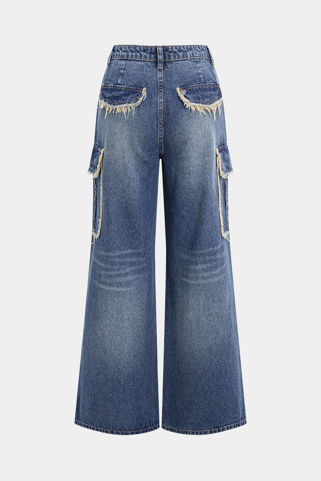 Denim Ruched Wide Leg Jeans sold by Micas product image thumbnail 2