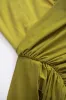 Mesh Patchwork Cross Twist Knot Sleeveless Mini Dress sold by Micas
