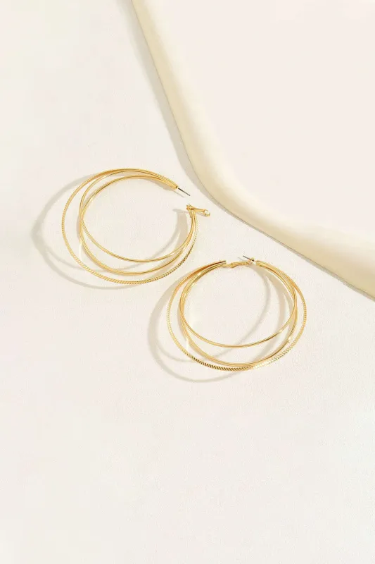 Metal Circle Earrings sold by Micas