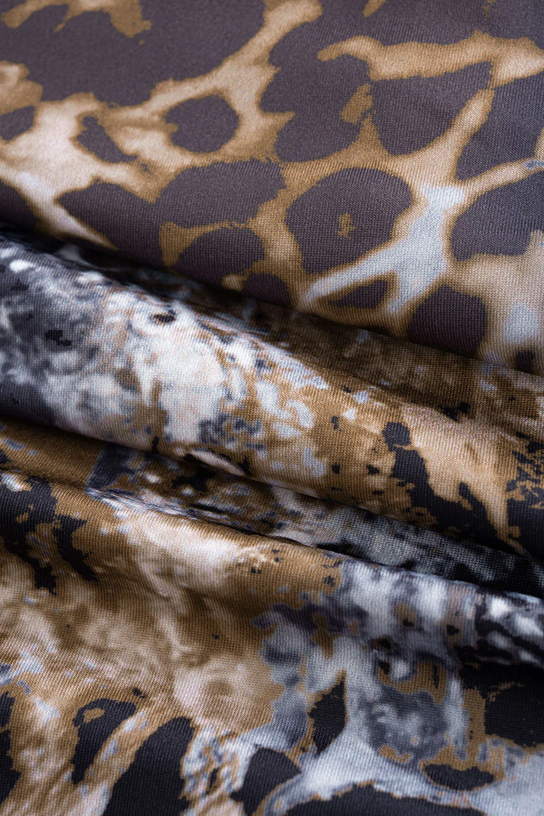 Leopard Print Strapless Corset Waist Sleeveless Maxi Dress sold by Micas product image thumbnail 4