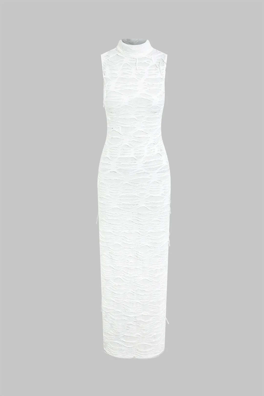 Ripped Sleeveless Maxi Dress sold by Micas