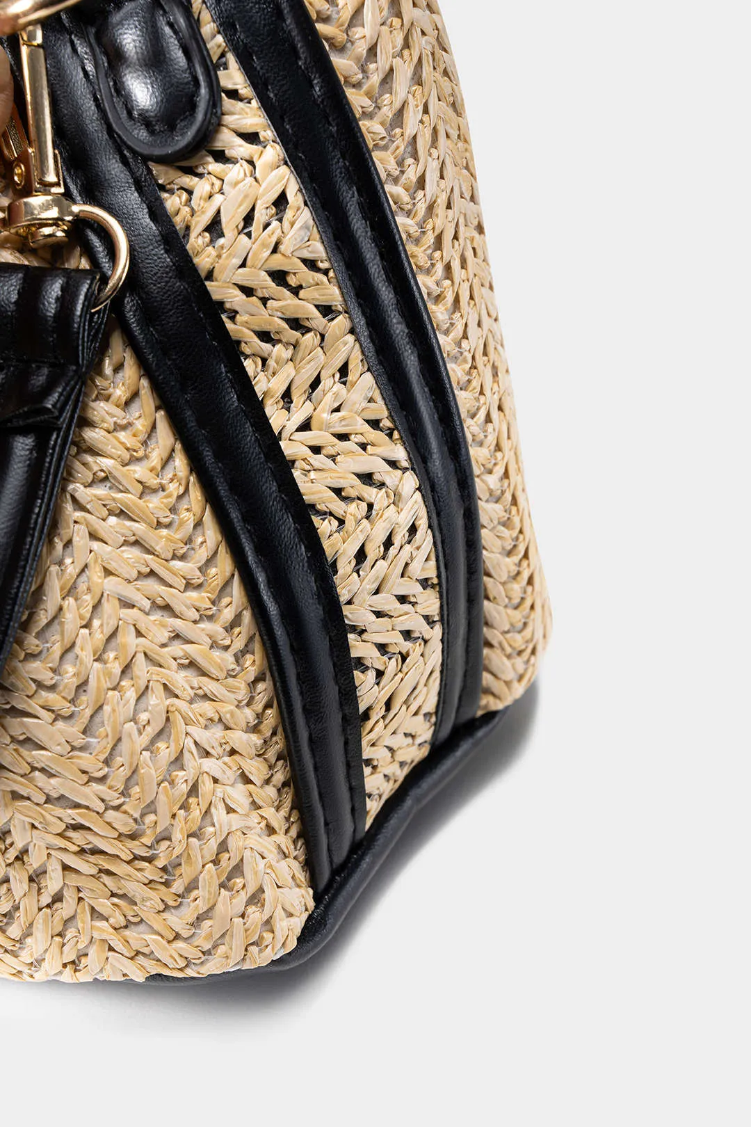Straw Woven Shoulder Clutch Bag sold by Micas product image thumbnail 4
