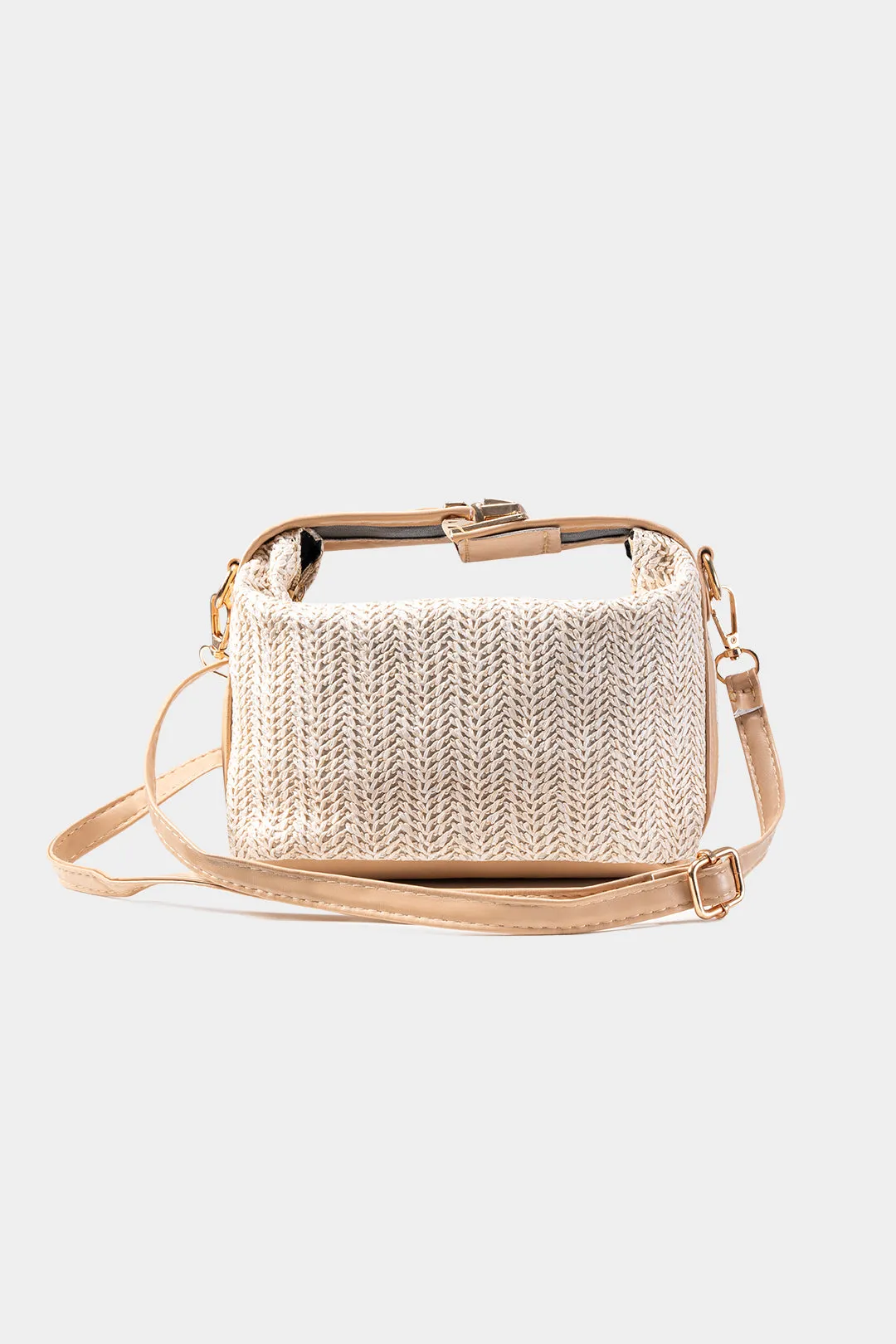 Straw Woven Shoulder Clutch Bag sold by Micas product image thumbnail 5