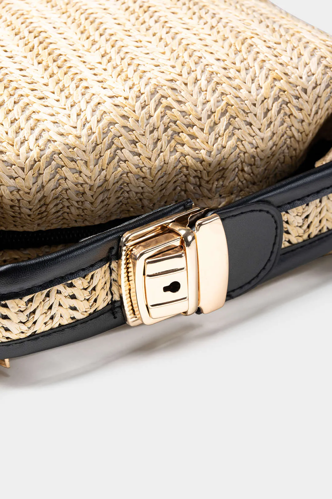 Straw Woven Shoulder Clutch Bag sold by Micas product image thumbnail 2