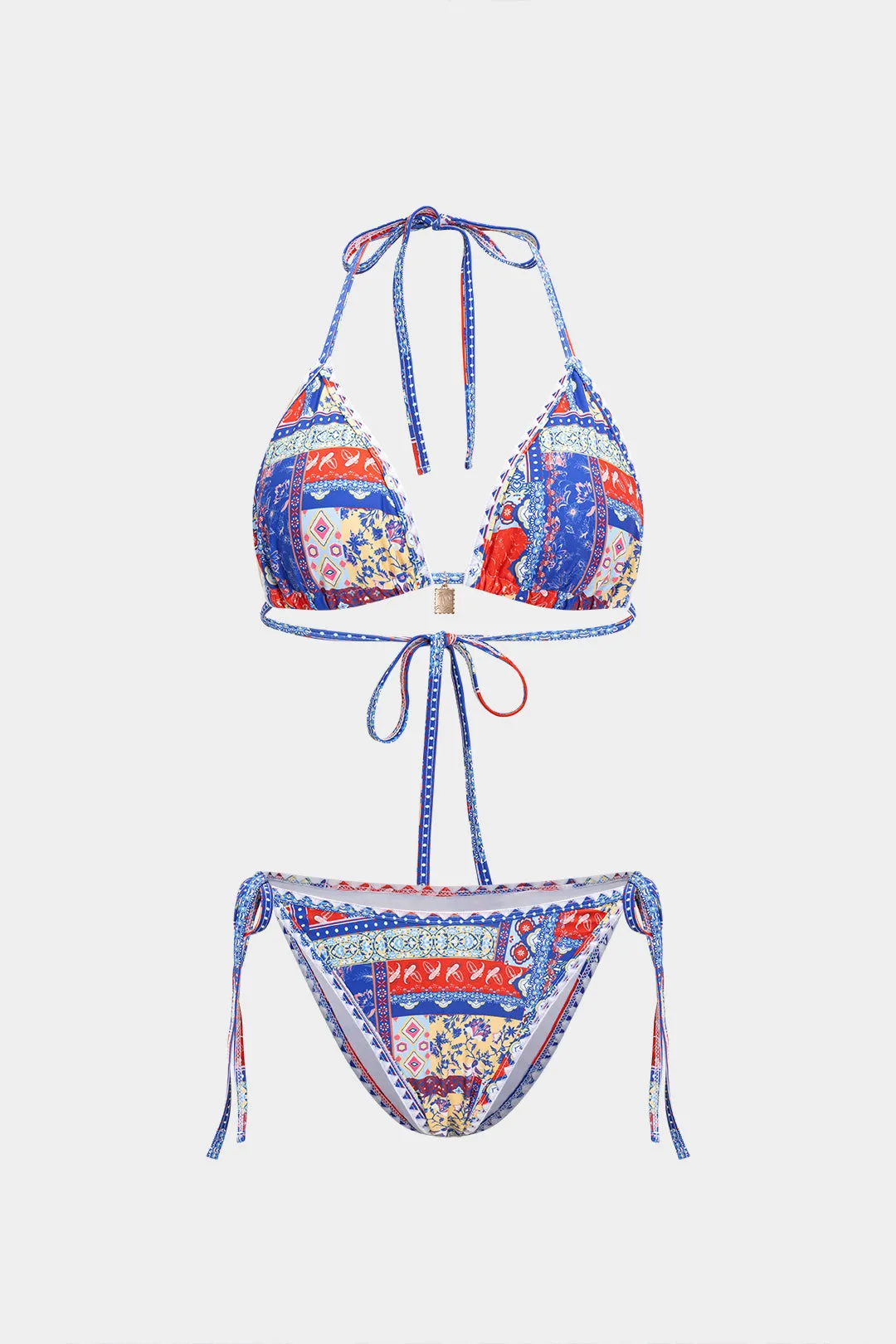 Floral Print Tie-Up 3-Piece Set sold by Micas