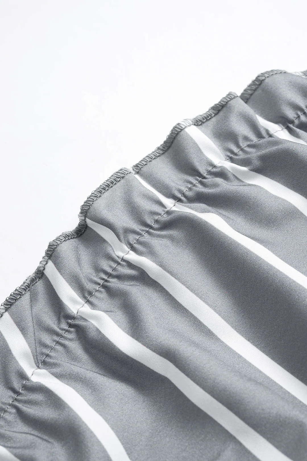 Stripes Print Tie-Up Strapless Sleeveless Jumpsuit sold by Micas product image thumbnail 3