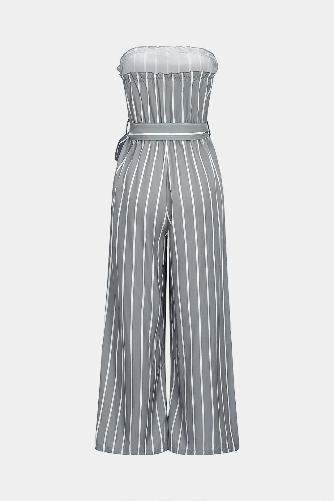 Stripes Print Tie-Up Strapless Sleeveless Jumpsuit sold by Micas product image thumbnail 2