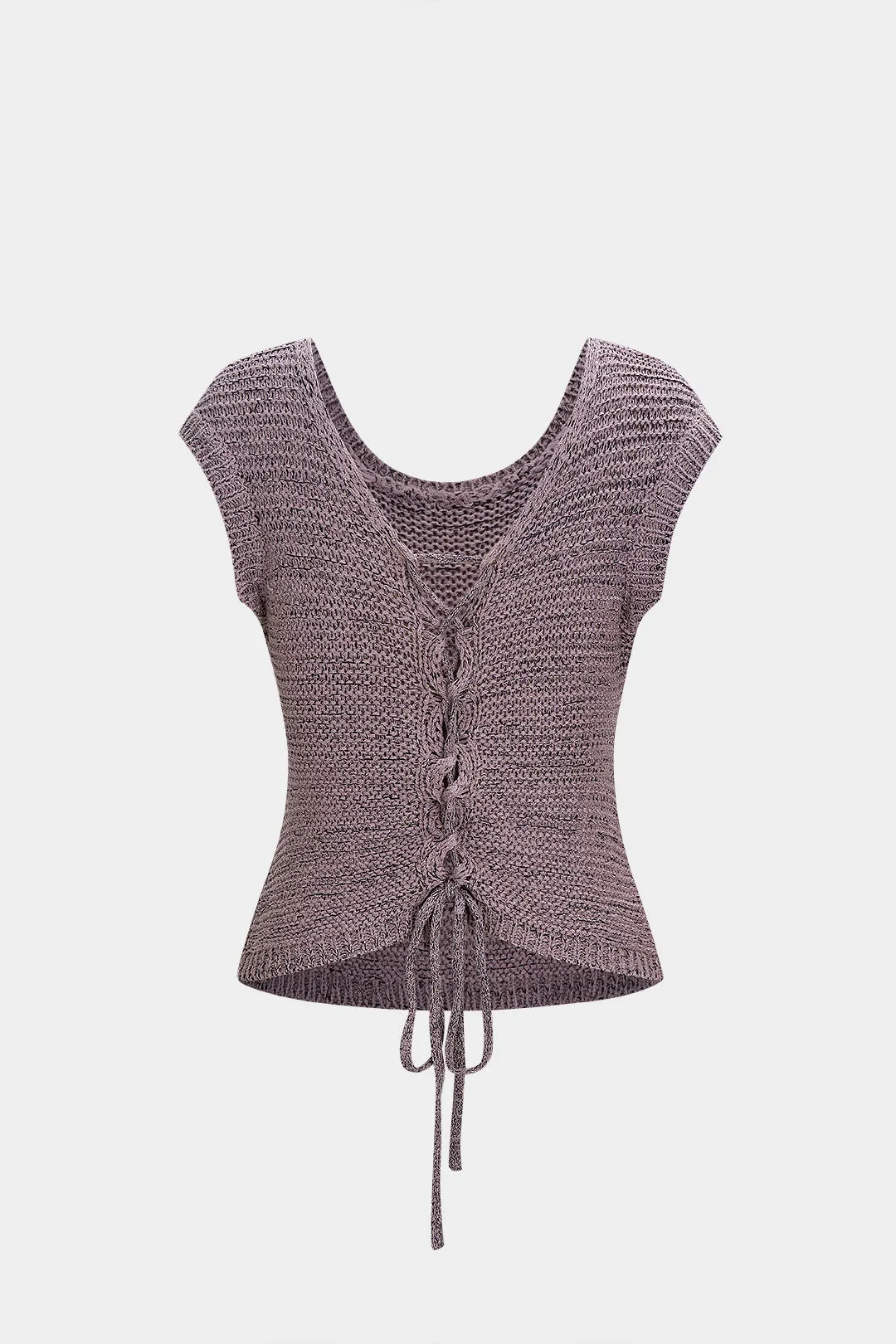 Knit Tie-Up Tank Top sold by Micas product image thumbnail 2