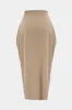 Solid Button Pleated Skirt sold by Micas